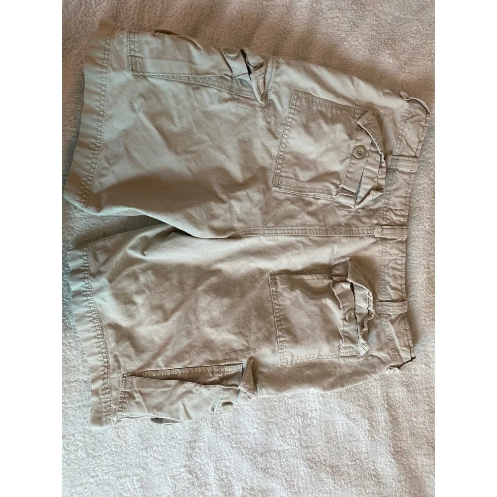 Wonderwall Broken-In Cargo Shorts Mens 34 Tan Khaki Vintage Surf Utility Cotton